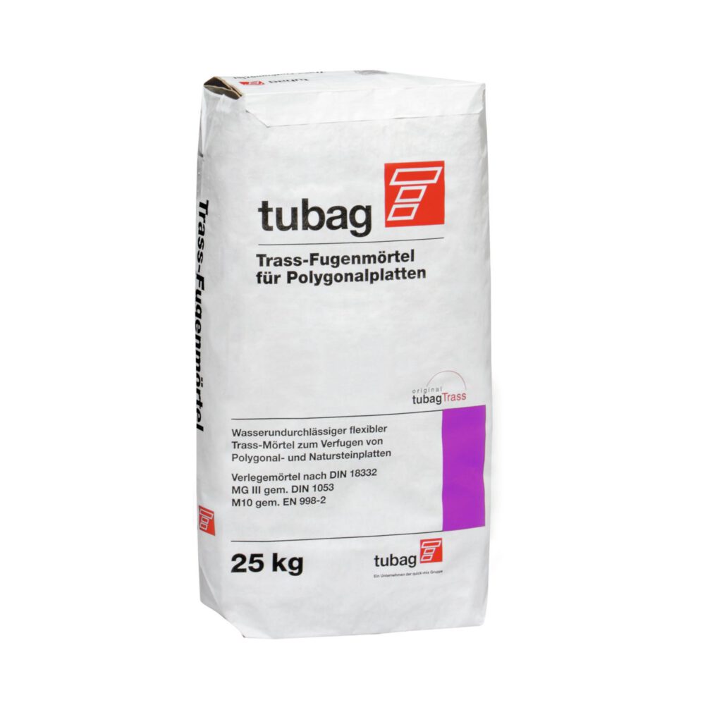 Tubag TFP Trass-Fugenmörtel für Polygonalplatten 25 kg