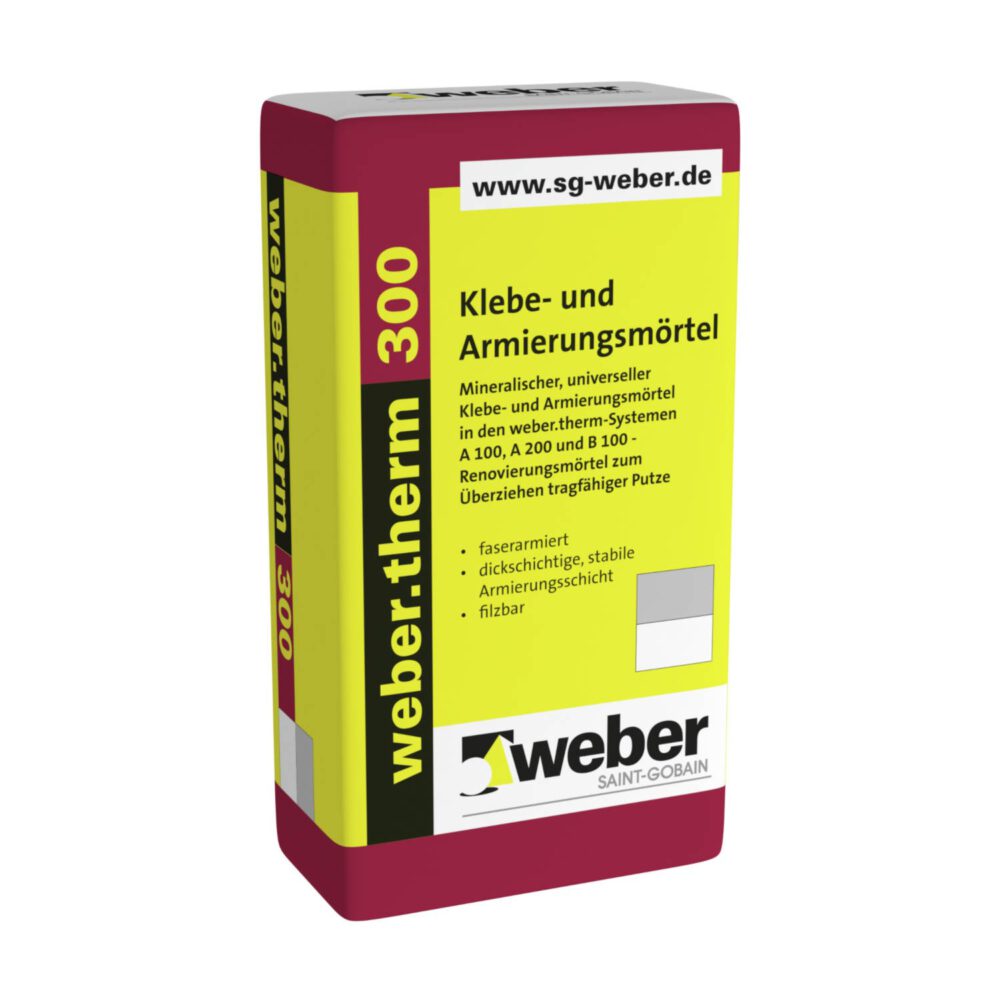 Weber.therm 300 Klebe-/Armiermörtel weiß 30 kg