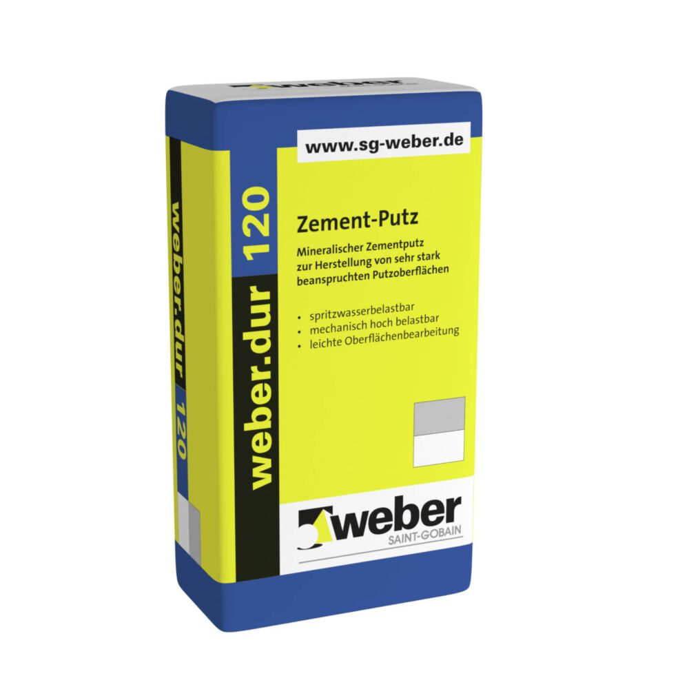 Weber.dur 120 Zementputz naturgrau 30 kg