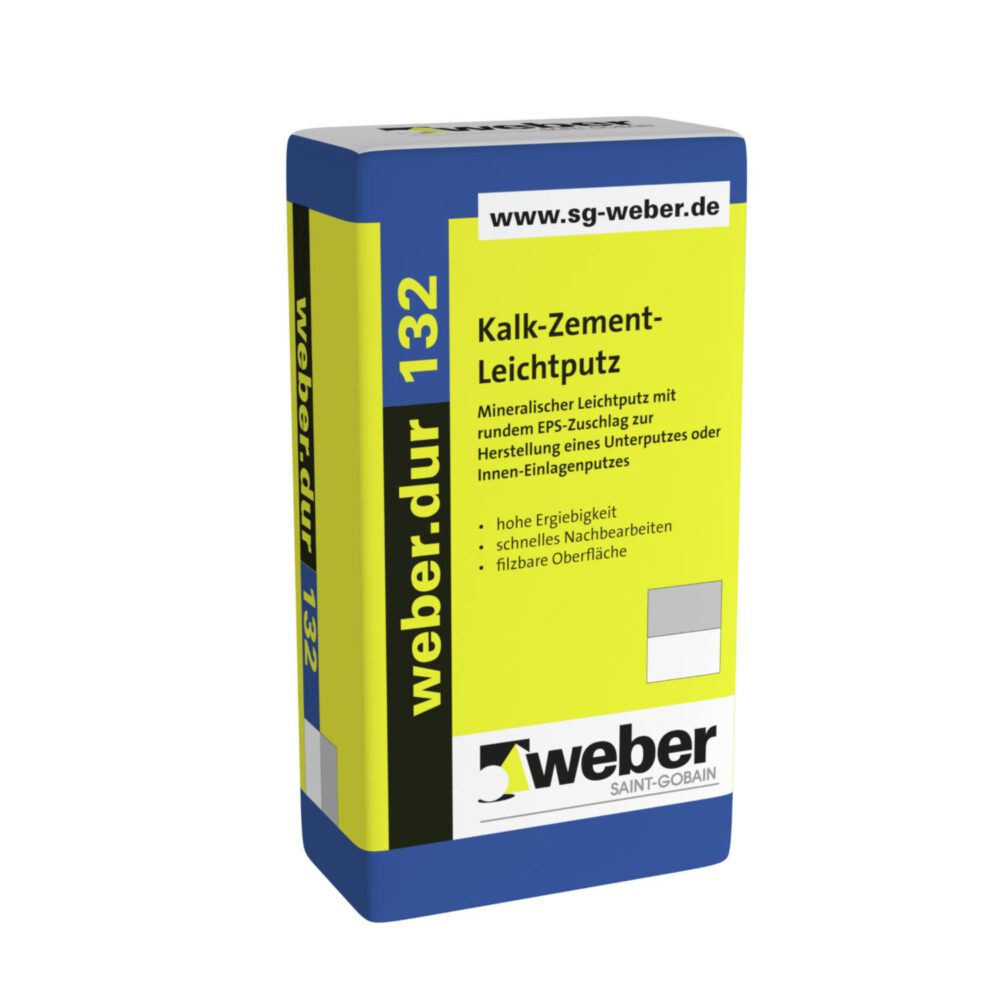 weber.dur 132 Kalk-Zement-Leichtputz 30 kg