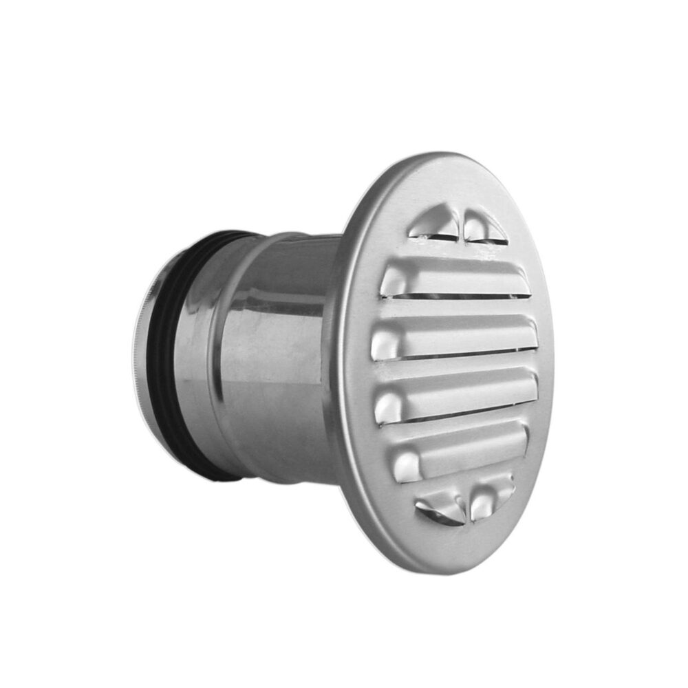 Upmann Wetterschutzgitter Edelstahl DN 100 rund mit Anschlussstutzen
