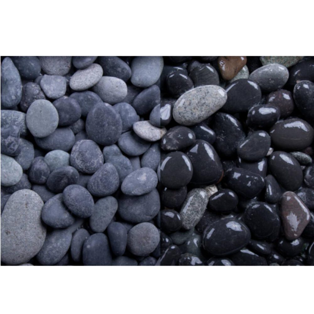 Beach Pebbles Basalt Kies 16-32 mm 25 kg