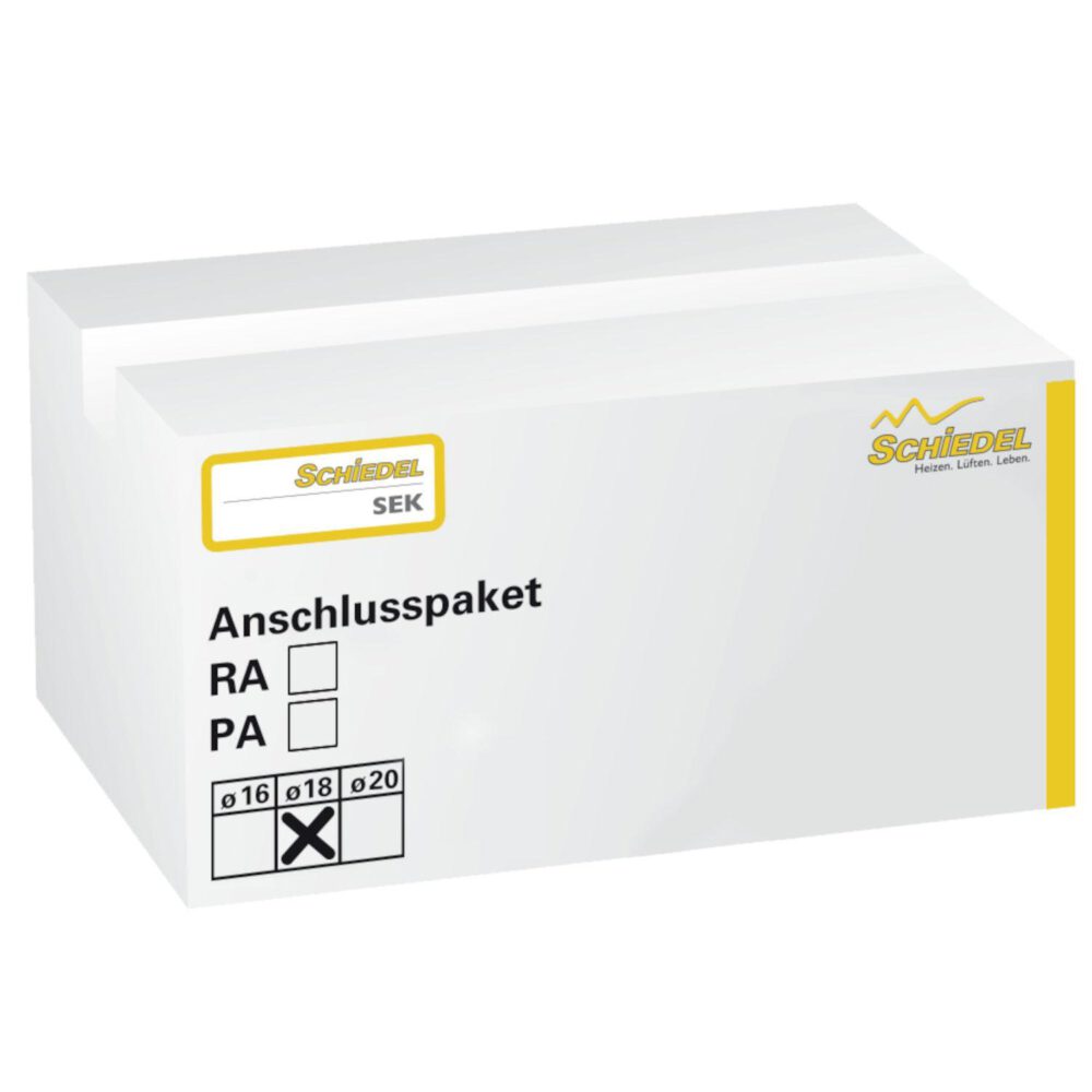 Schiedel SEKM Rauchrohranschluss-Paket 90° 33cm 18 cm