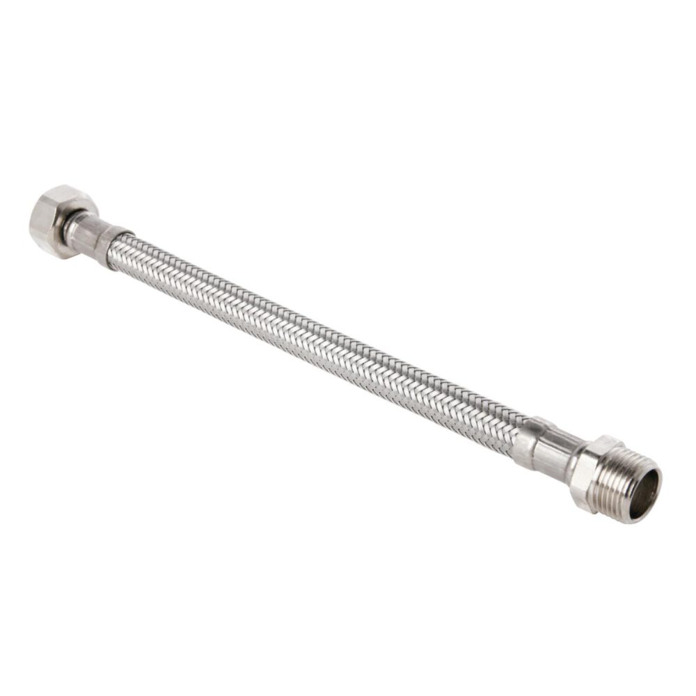 Sanitop Flexschlauch 3/8" IG × 3/8" AG 200 mm Edelstahl