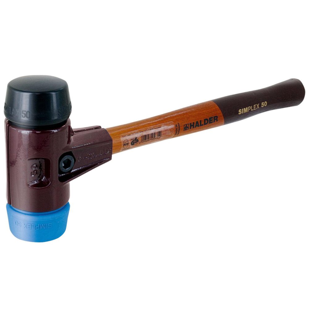 Halder Simplex-Schonhammer blau / schwarz 60 mm