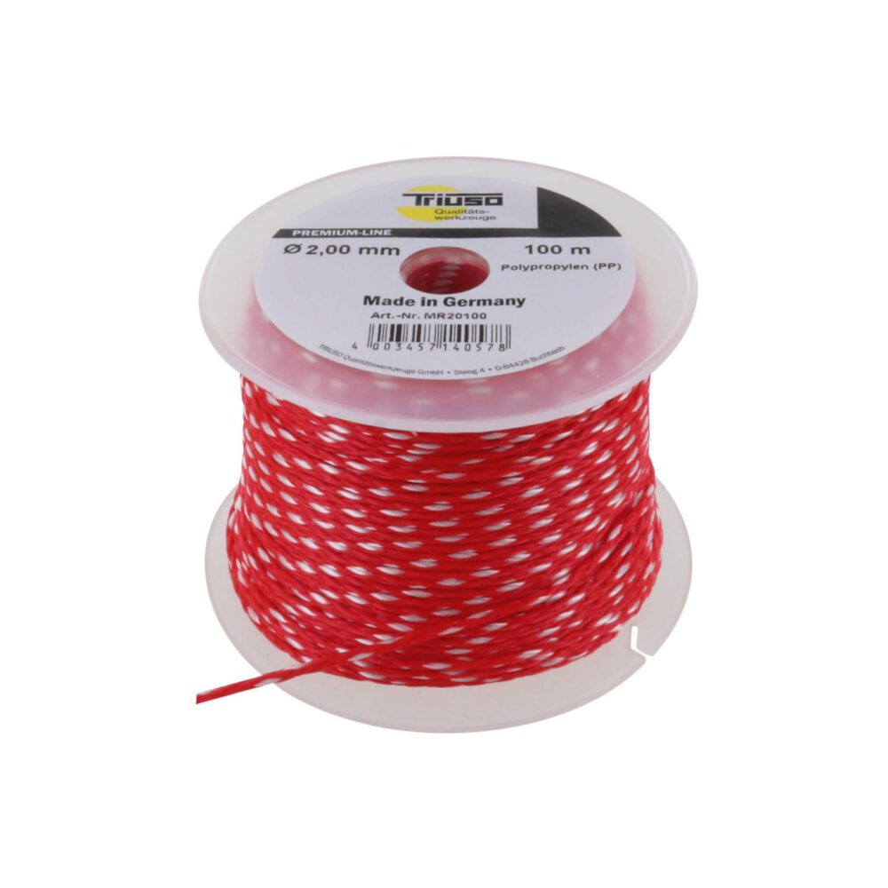 Triuso Maurerschnur rot 2 mm 100 m