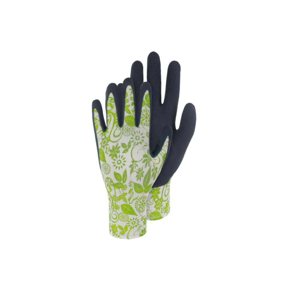 Triuso Gartenstrickhandschuhe Nylon Größe 7
