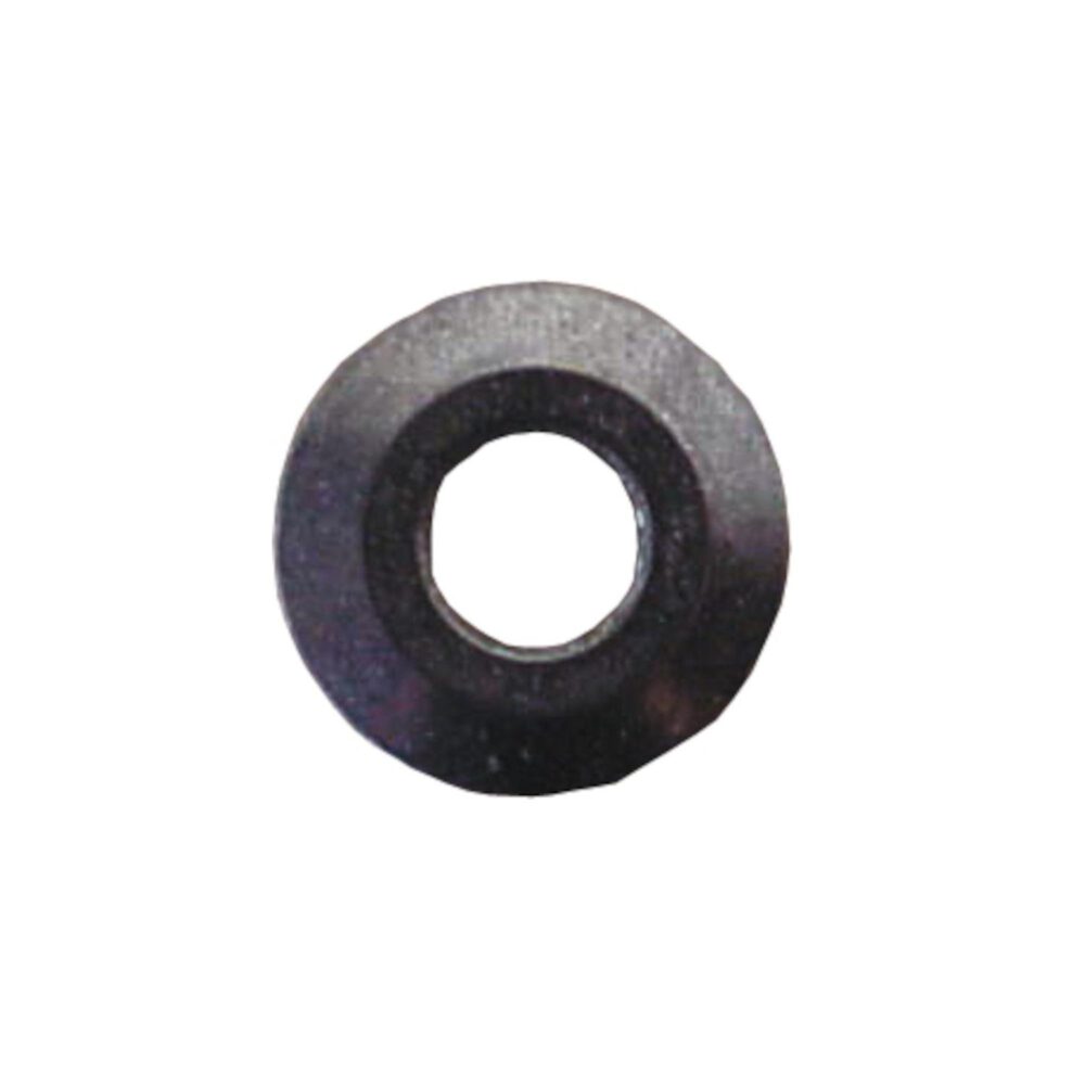 Nahaufnahme eines Hartmetall-Ersatzrads für Jokosit-Fliesenschneider 15 x 2,8 mm, ein dunkles, metallisches, kreisförmiges Rad mit einem zentralen Loch, von oben gesehen vor einem weißen Hintergrund.