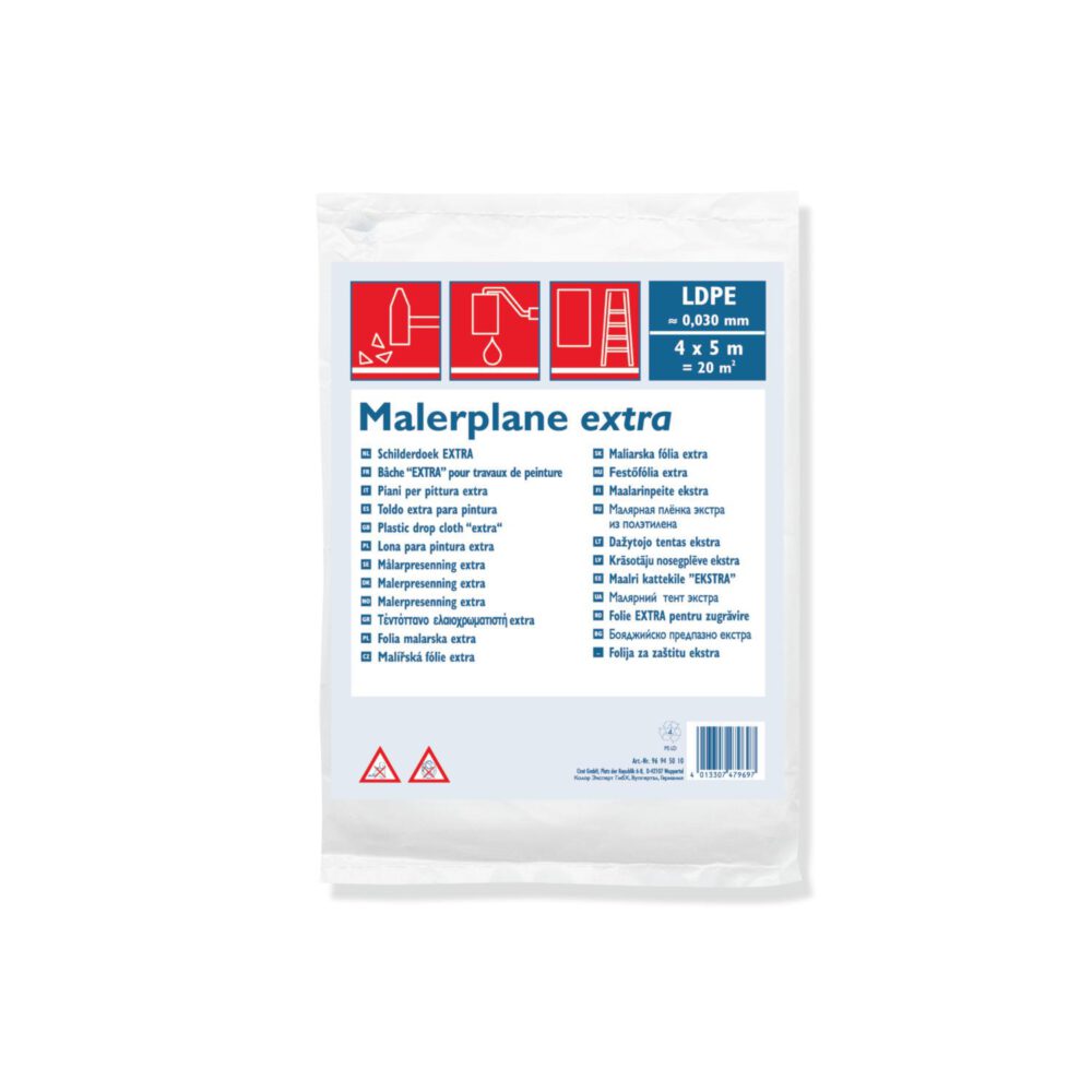 WESTEX Malerplane extra LDPE transparent 4 x 5 m