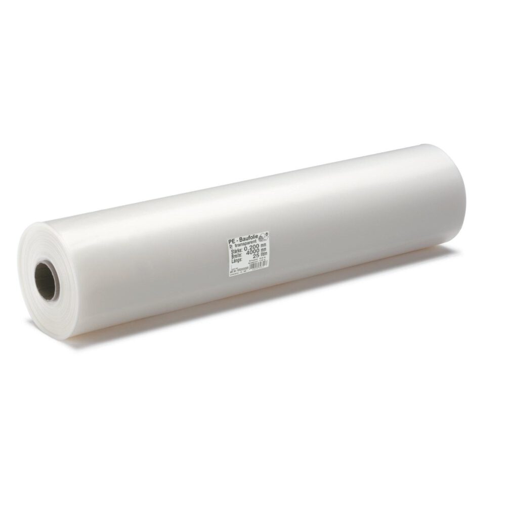 Hammerl PE-Baufolie transparent 200 µm 2 x 50 m
