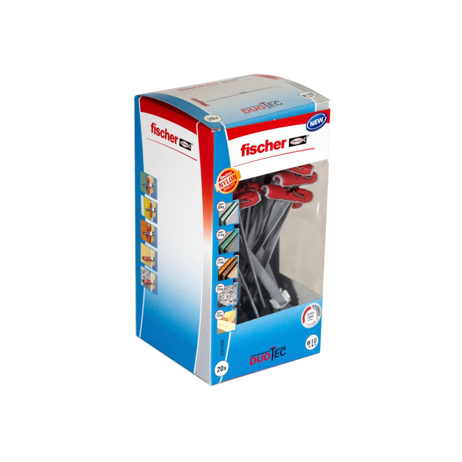 fischer Kippdübel Nylon Duotec 10 LD 20 Stück