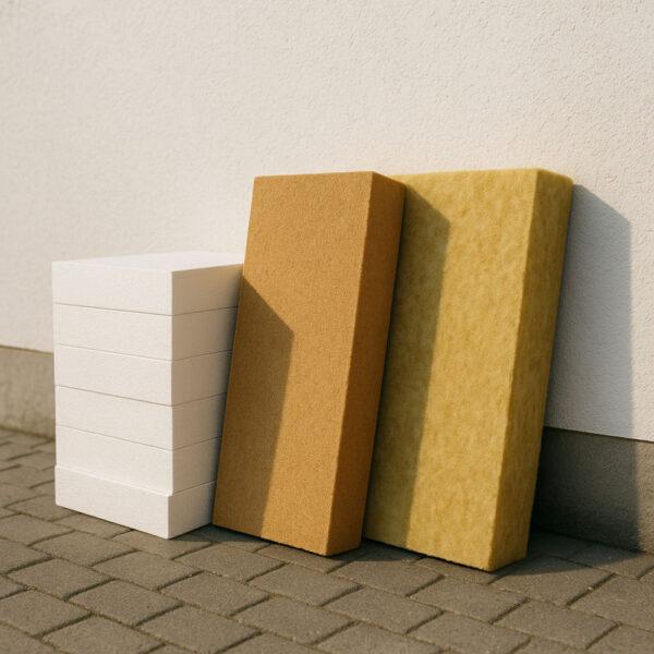 EPS, Holzfaser- und Mineralwolldämmung