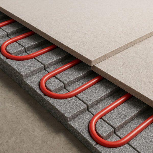 Trockenestrich und Fußbodenheizung