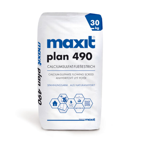 Maxit plan 490 Calciumsulfat-Fließestrich 30 kg
