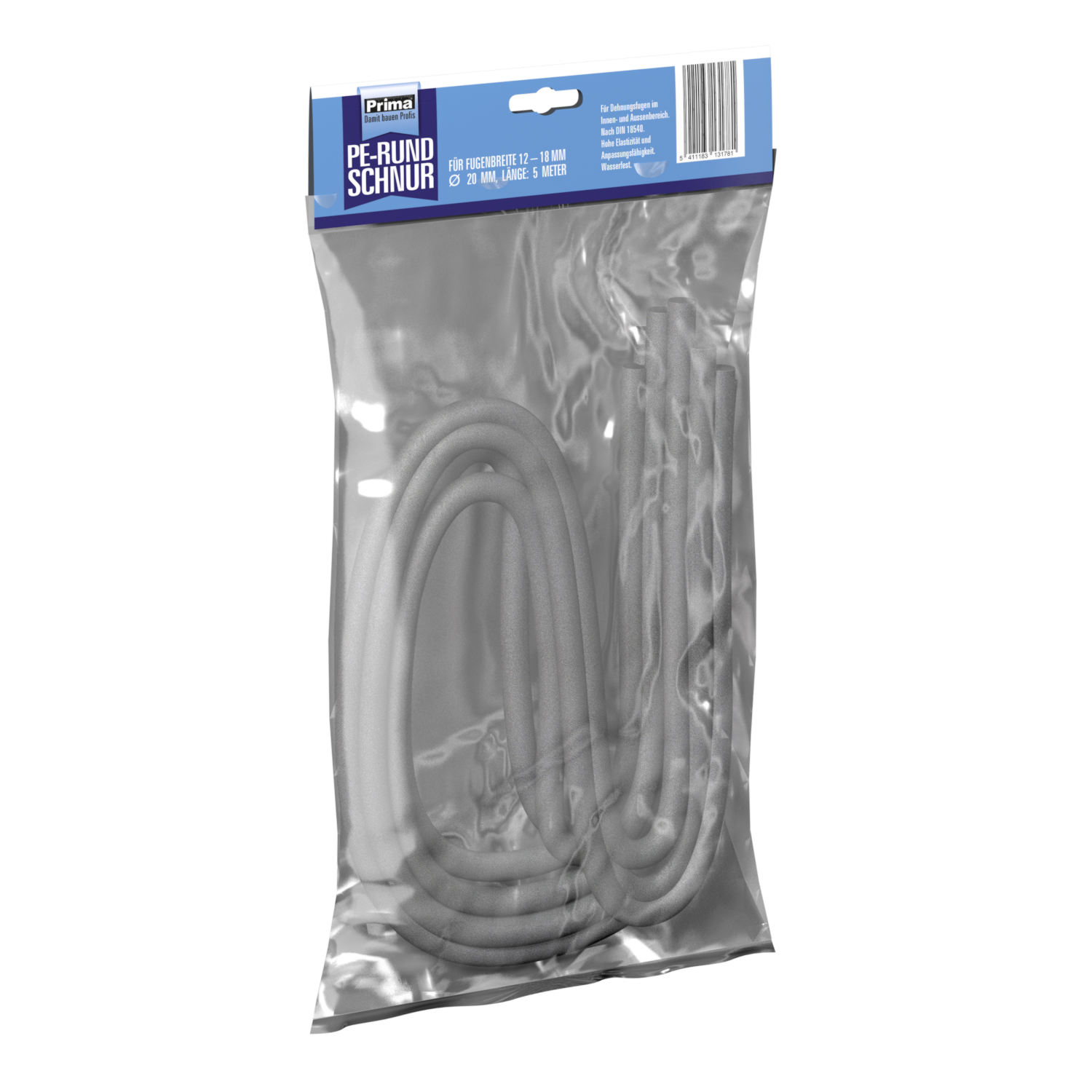 Prima PE-Rundschnur grau 5 m