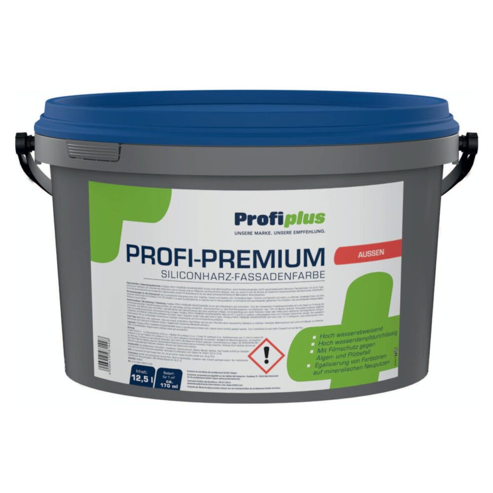 ProfiPlus Profi-Premium Siliconharz-Fassadenfarbe weiß 12,5 l