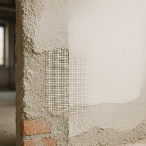 Putzträger, Gewebe und Grundierung