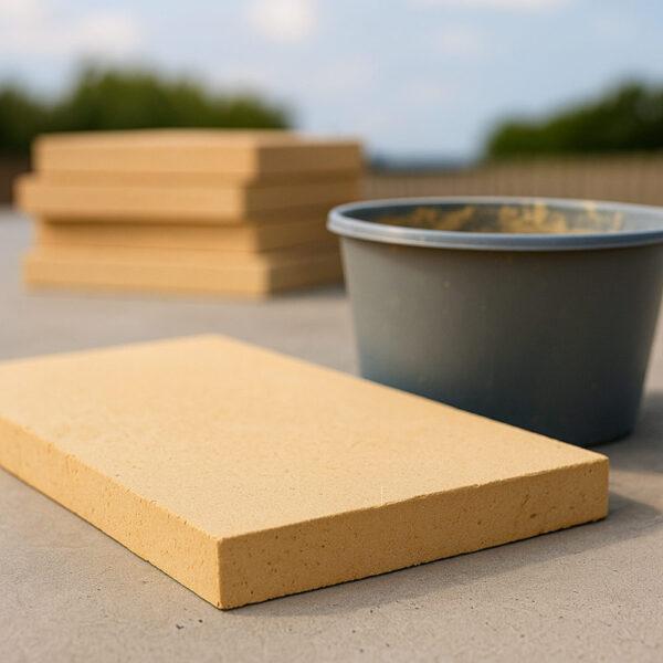 Schamotte und Mörtel