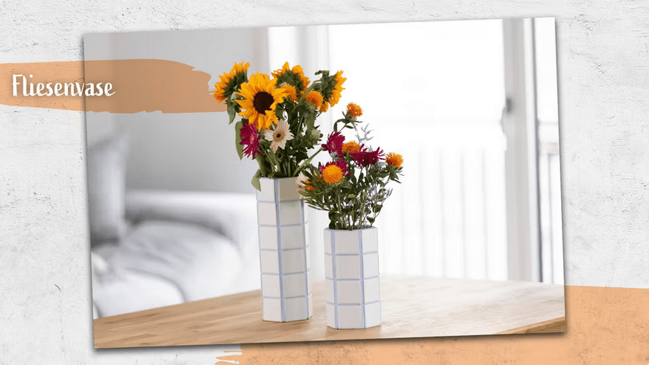 Bastelanleitung Vase