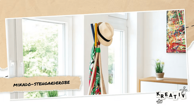 Mikado-Stehgarderobe