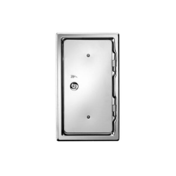 Kamintür / Putztür Edelstahl K 10.24 V2A 10 × 24 cm