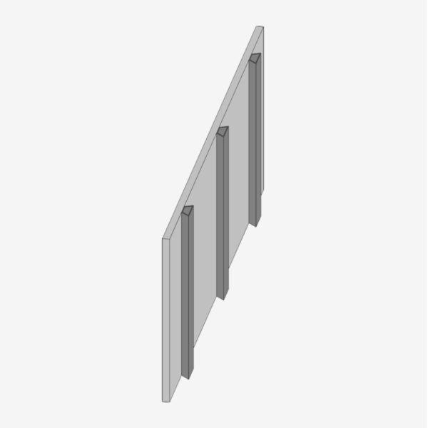LohrElement Abschalbrett Typ B für Betonwand 36 cm 2,38 m
