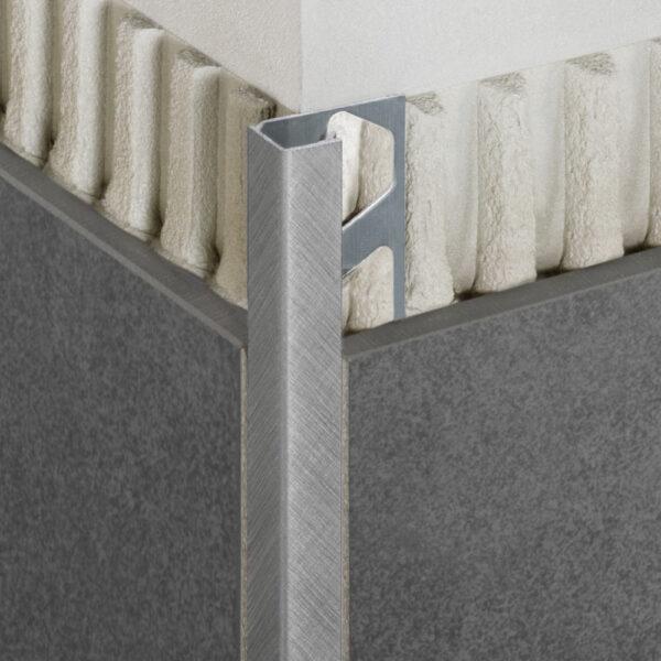 Schlüter QUADEC ED/Q80AE Außenecke 8 mm – Alu natur matt eloxiert