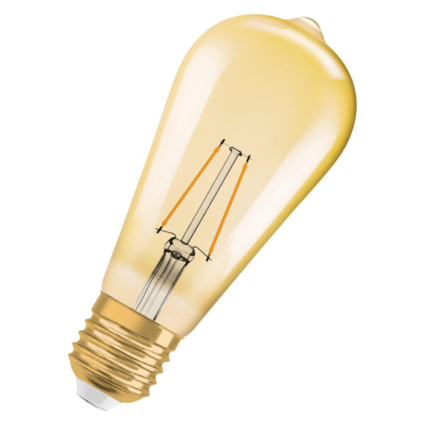 Osram Vintage 1906 Edison 22 LED E27 2,5 W 2400 K Gold