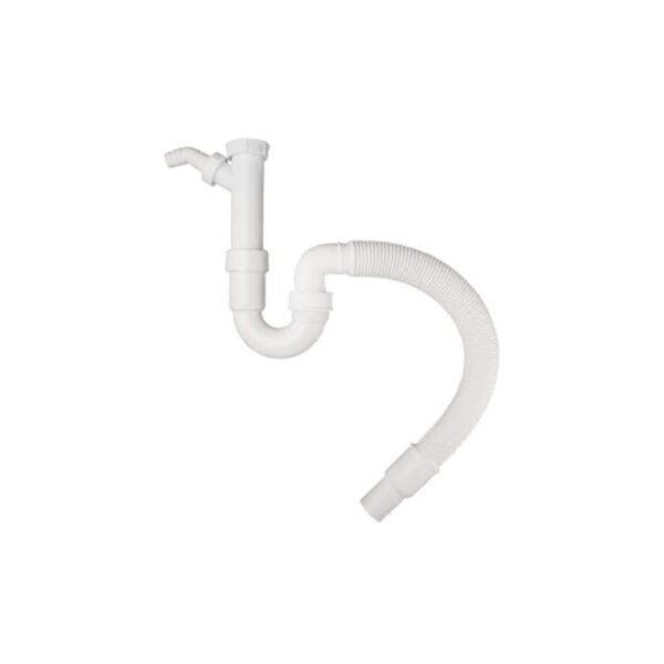 Viega Spülensiphon 1 1/2" flexibel 40/50 mm Weiß