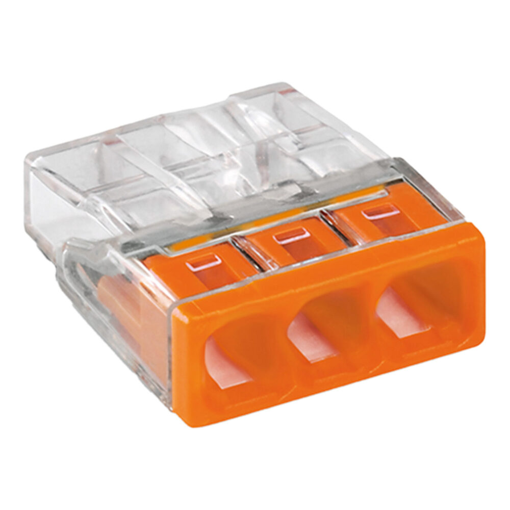 WAGO COMPACT-Klemme 3-polig 0,5–2,5 mm² 10 Stück