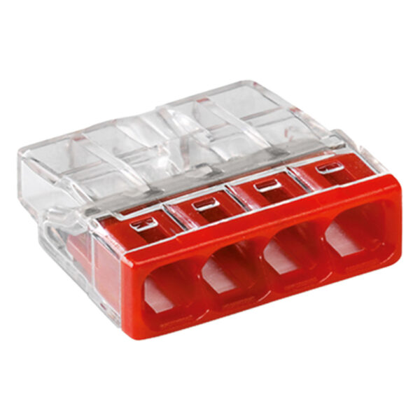 WAGO COMPACT-Klemme 4-polig 0,5–2,5 mm² 10 Stück