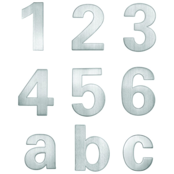 Lienbacher Hausnummer Edelstahl matt gebürstet