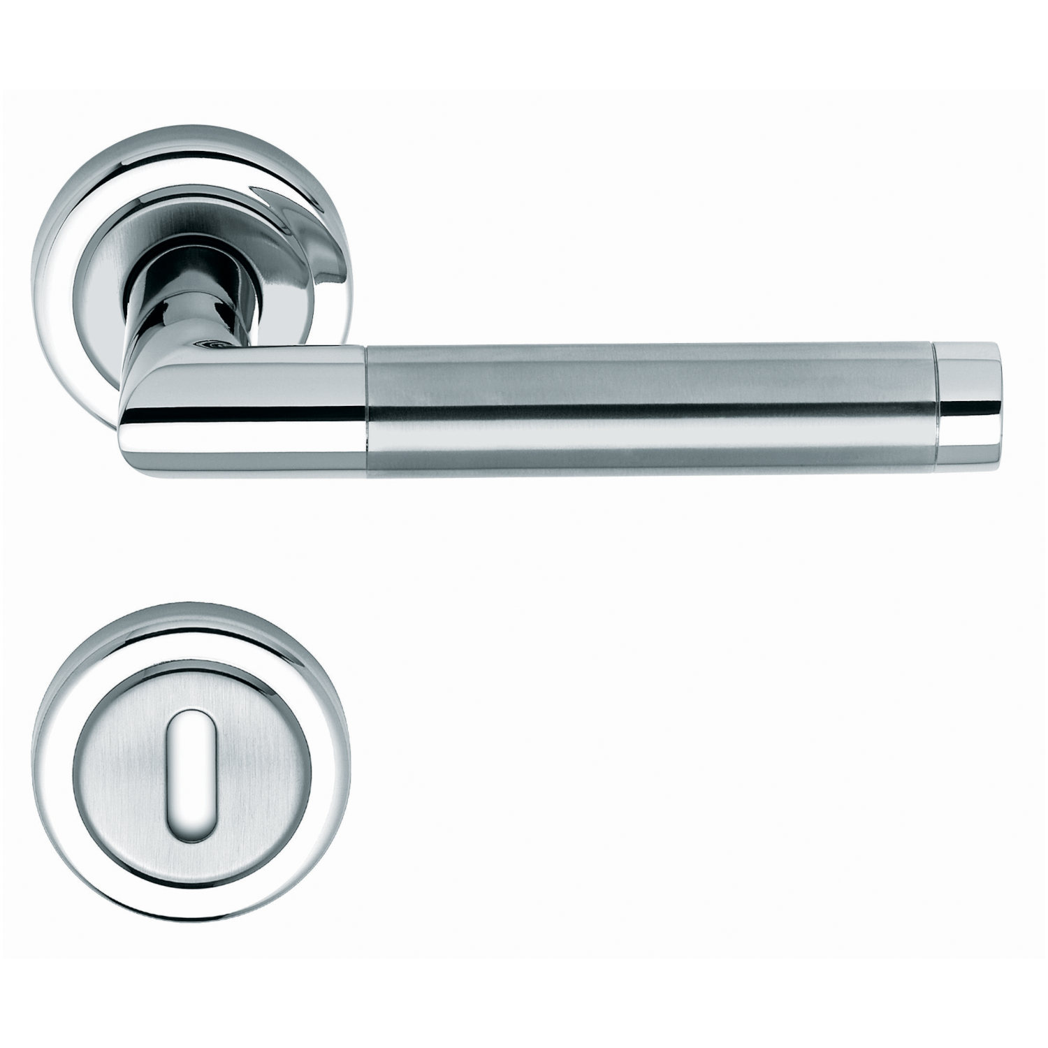 Lienbacher Rosettengarnitur Cecil Edelstahl matt gebürstet