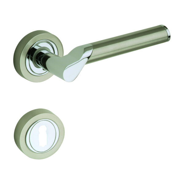 Lienbacher Rosettengarnitur Dubai Zamak verchromt nickelmatt