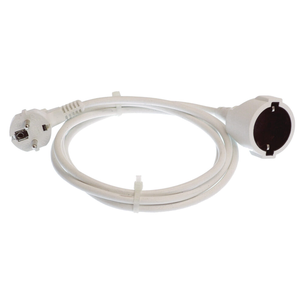 as-Schwabe Verlängerungskabel PVC weiß 5 m H05VV-F