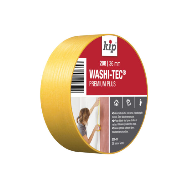 Kip 208 Fineline-Tape Washi-Tec Goldkrepp 36 mm x 50 m