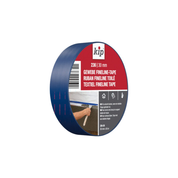 Kip 236 Fineline-Gewebeband blau 30 mm x 50 m
