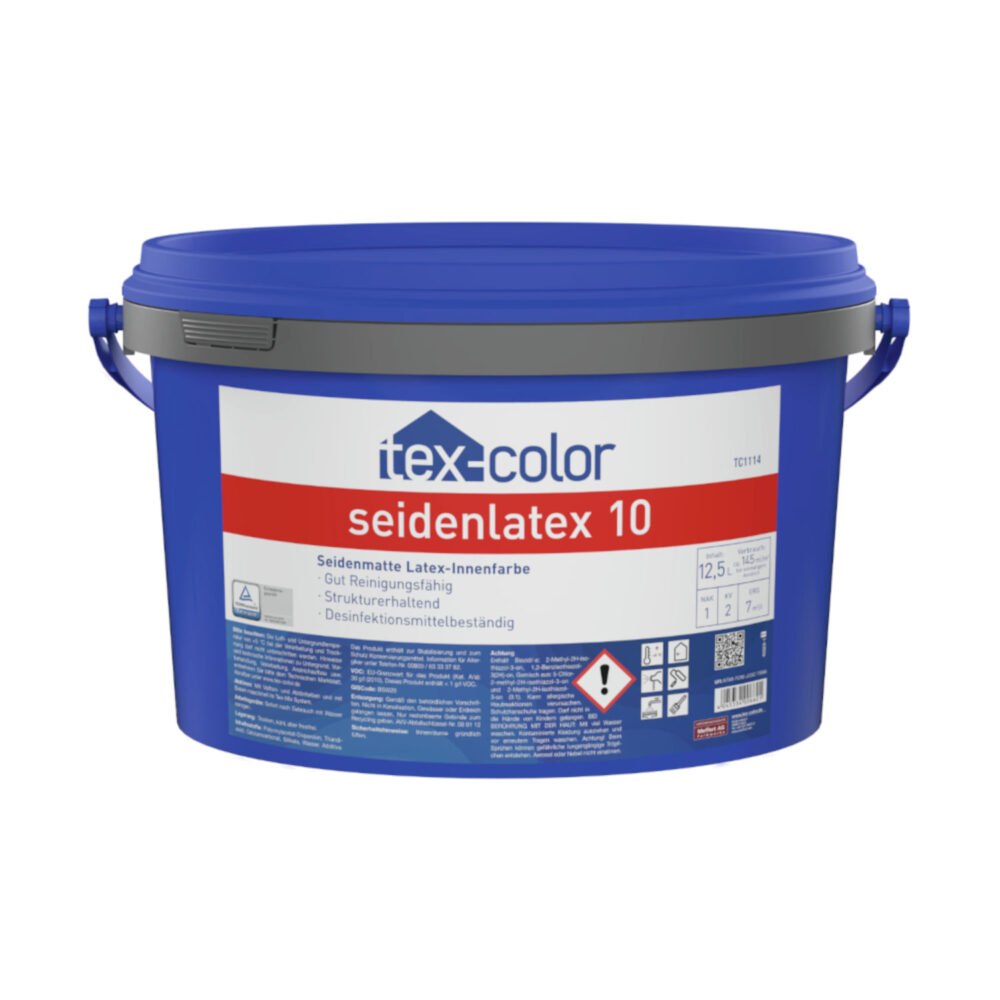 Tex-Color TC1114 Seidenlatex 10 Latex-Innenfarbe weiß 5 l