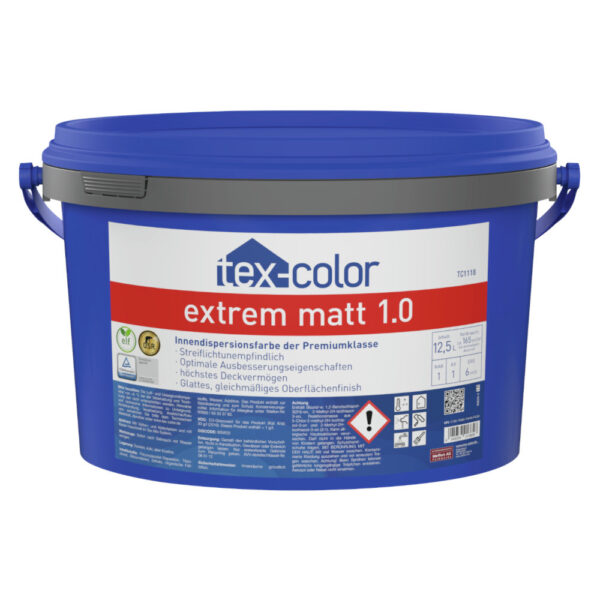 Tex-Color TC1118 Wandfarbe Extrem Matt 1.0 Weiß