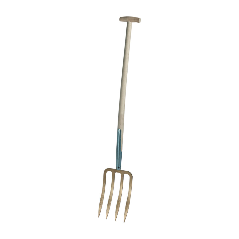 Triuso Spatengabel Gold 85 cm mit Eschenstiel
