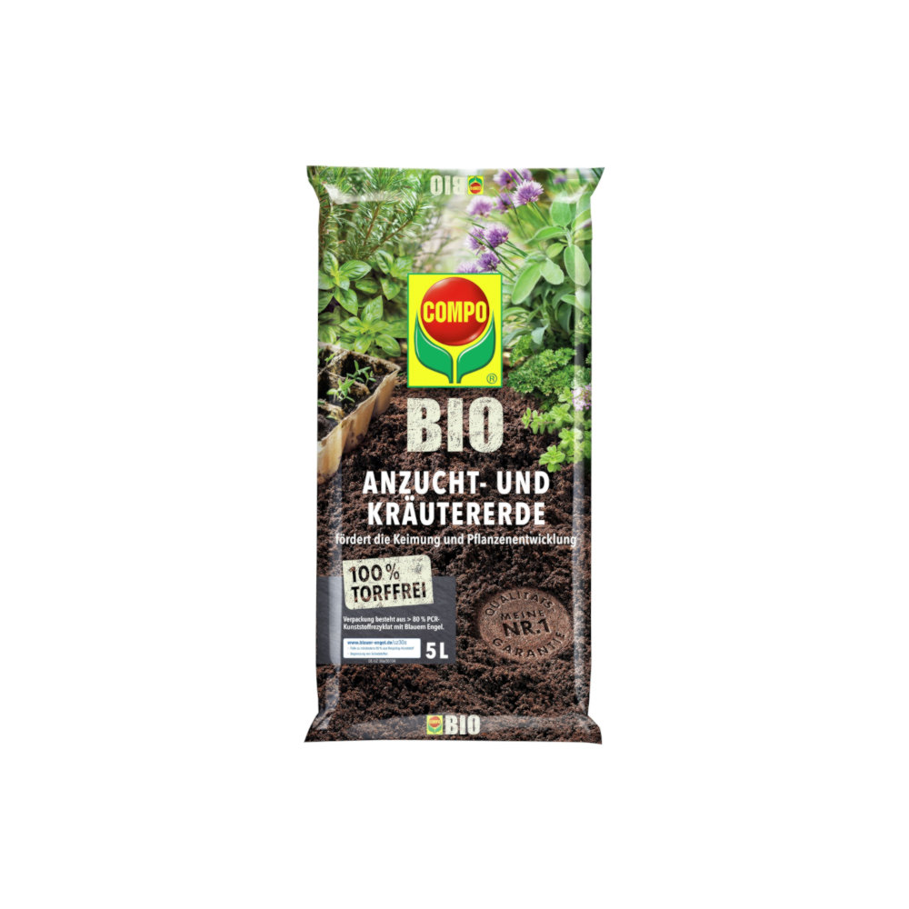 COMPO Bio Anzucht- und Kräutererde 5 l