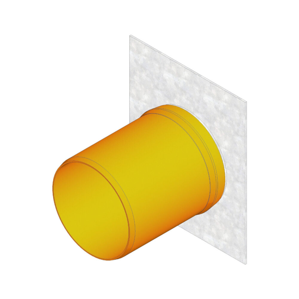 Hauraton Faserfix Standard E 100 Stirnwand DN 100 mit KG-Auslauf