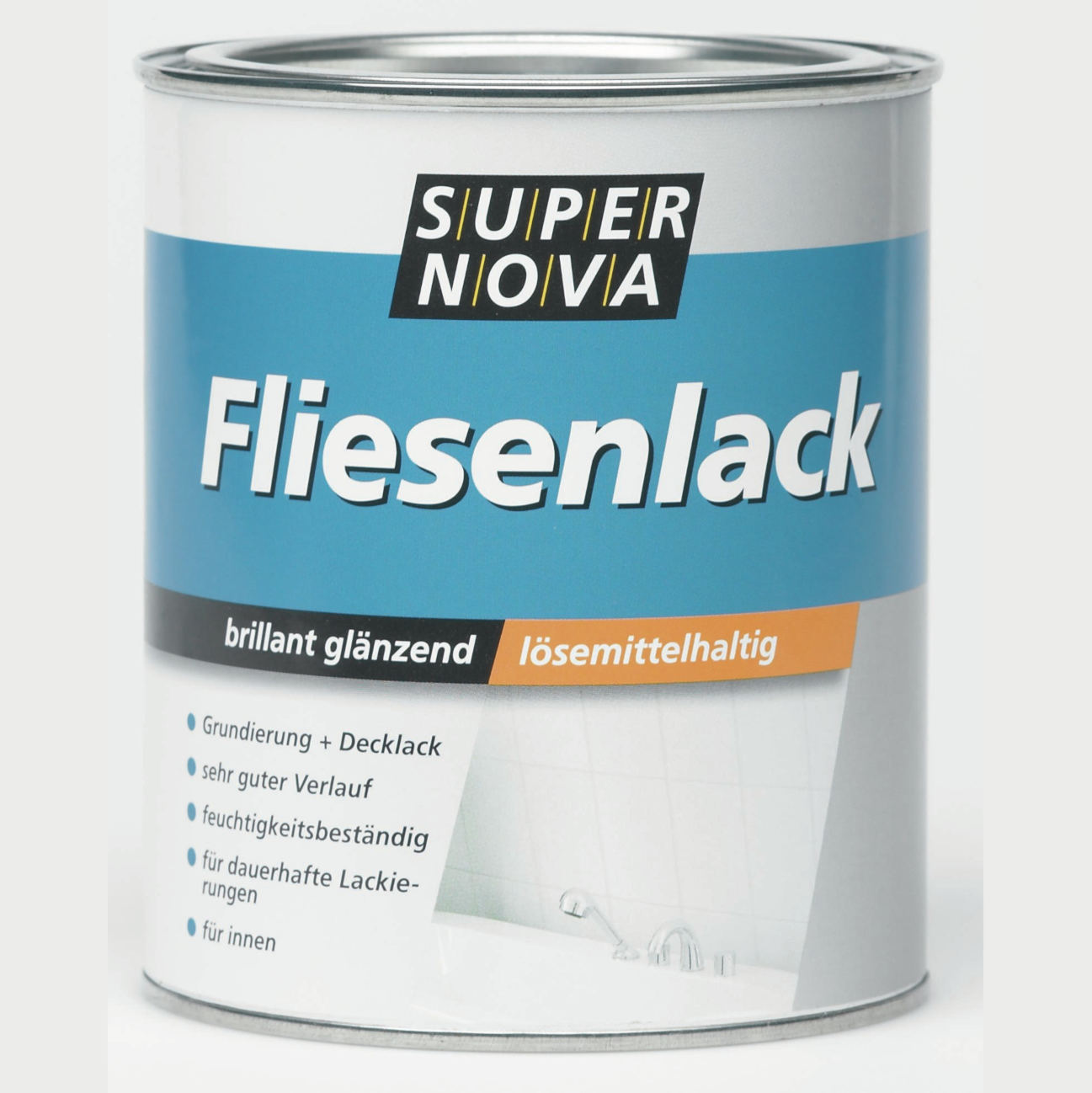 Super Nova Fliesenlack weiß glänzend 0,75 l