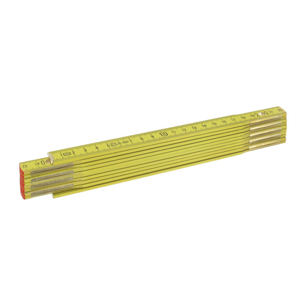 Triuso Holz-Gliedermaßstab gelb 2 m